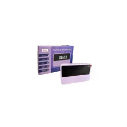SETTY CYFROWY BUDZIK LED FIOLETOWY