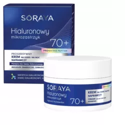 SORAYA HIALURONOWY MIKROZASTRZYK SILNIE NAPRAWCZY KREM DO TWARZY 70+ 50ML