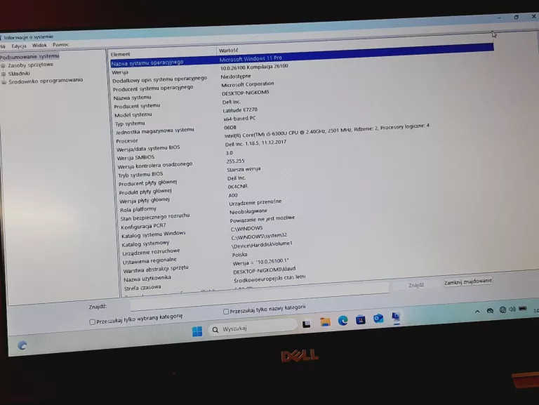 laptop-dell-latitude-e7270-i5-6300u-8gb256gb-win11-ean-gtin-5906609409518