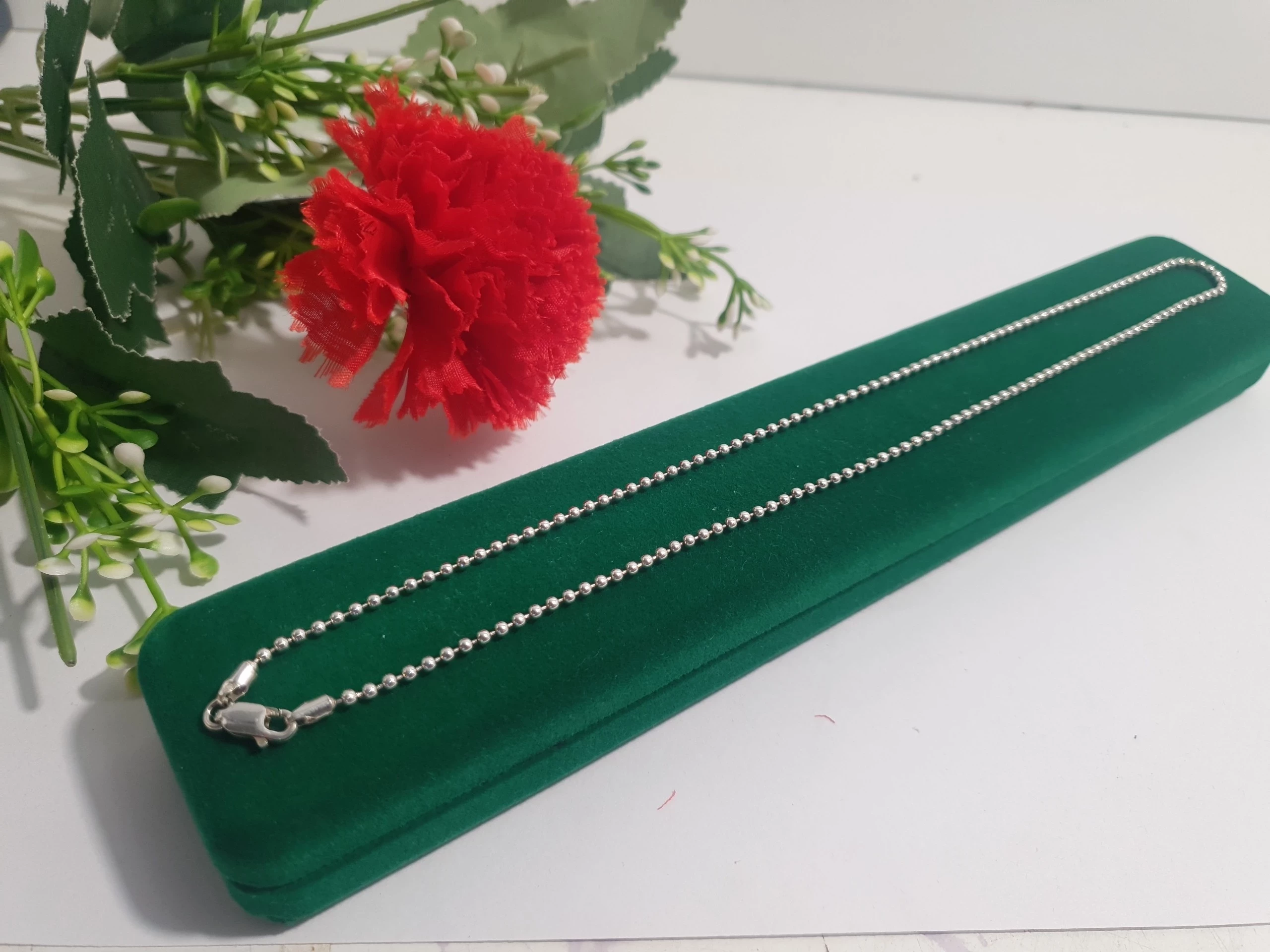 srebro-piekny-srebny-lancuszek-kulki-56-g-925-stan-11323-2