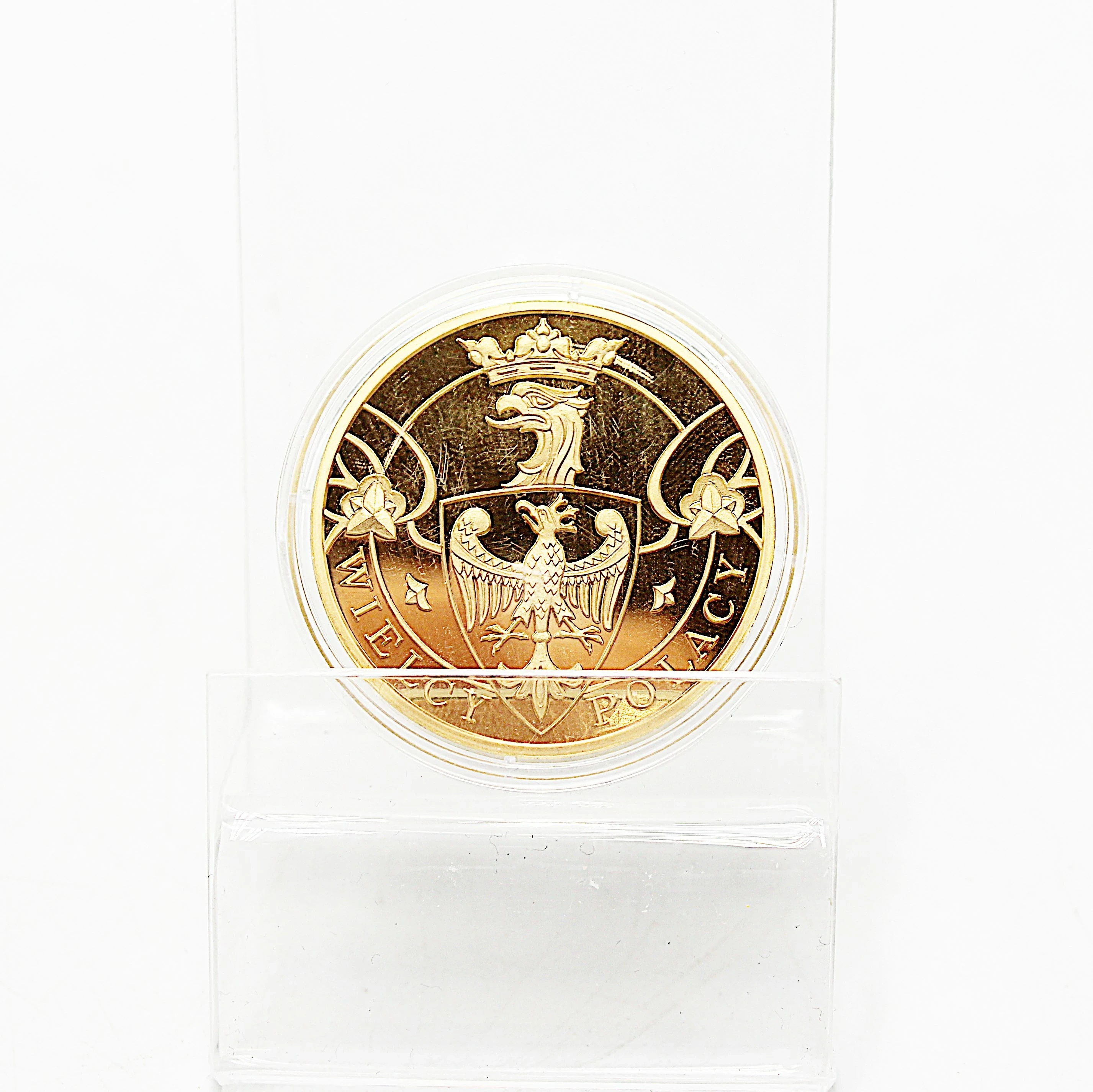 pozlacana-moneta-wielcy-polacy-marszalek-jozef-pilsudski-1867-1935-glogowska-160-poznan