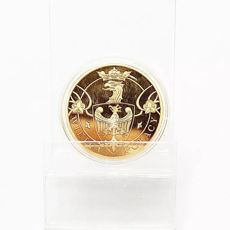 pozlacana-moneta-wielcy-polacy-marszalek-jozef-pilsudski-1867-1935-glogowska-160-poznan