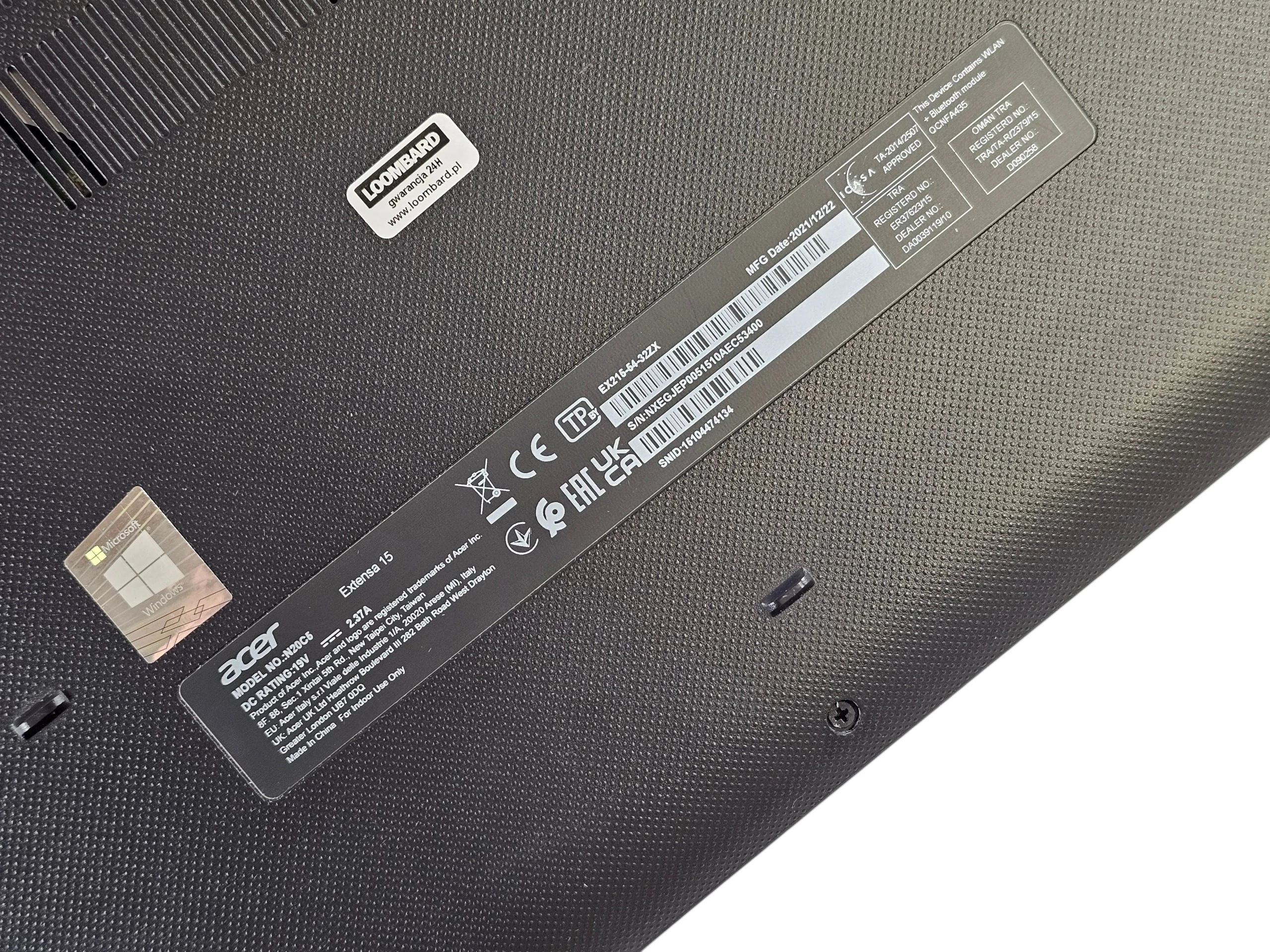 laptop-acer-extensa-15-i38gb256gb-ssd-pojemnosc-dysku-256