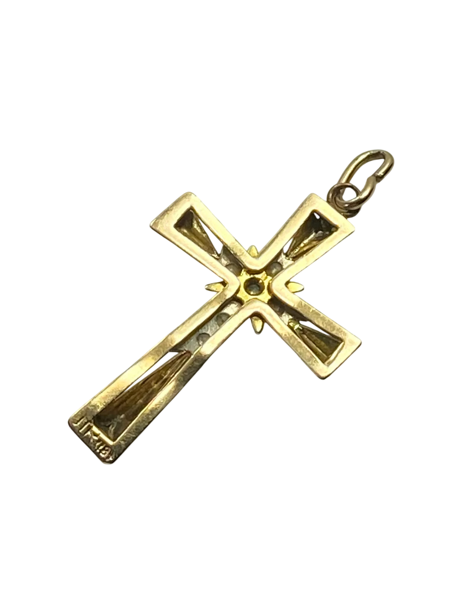 zlota-zawieszka-p585-krzyz-z-cyrkoniami-dl4cm-w269g-material-15835-2