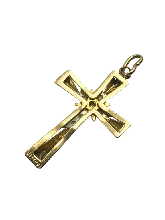 zlota-zawieszka-p585-krzyz-z-cyrkoniami-dl4cm-w269g-material-15835-2