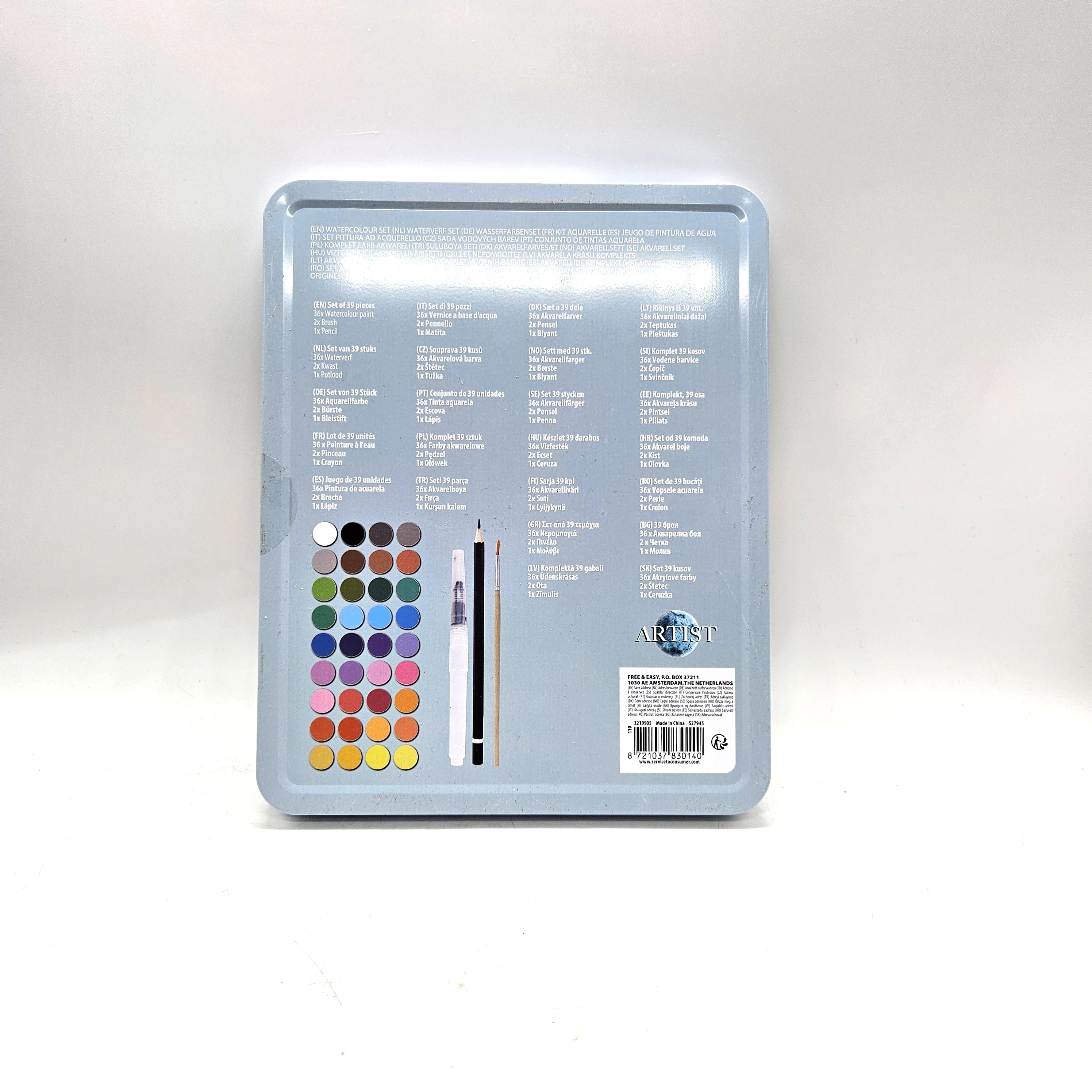 farby-akwarelowe-akwarele-36-kolorow-w-kostkach-wodne-pedzelek-pudelko-ean-gtin-8721037830140