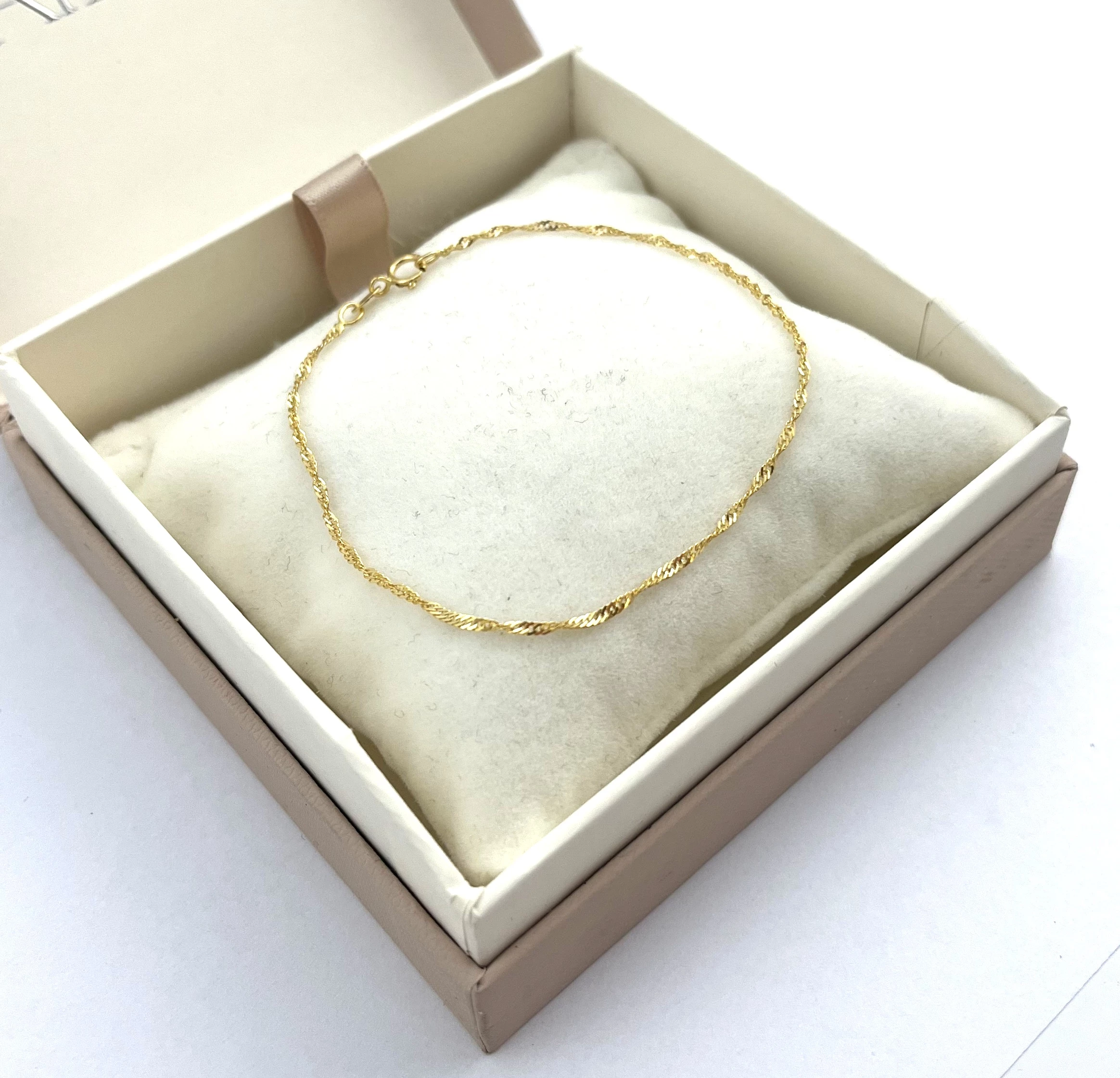 zlota-bransoletka-singapur-p585-065g-18cm-stan-11323-2