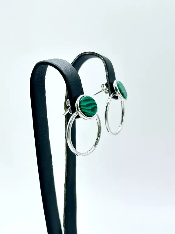 sd240-piekne-srebrne-damskie-kolczyki-wiszace-kolka-z-zielona-masa-925-stan-11323-2