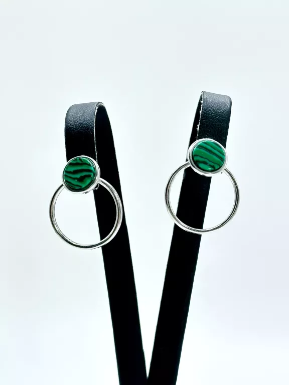 sd240-piekne-srebrne-damskie-kolczyki-wiszace-kolka-z-zielona-masa-925-wolnosci-2a-strzelce-krajenskie