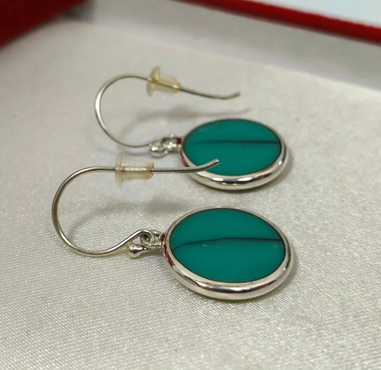 srebrne-kolczyki-925-zielony-kamien-okragle-wiszace-295-mm-lekkie-rodzaj-zapiecia-2207-2