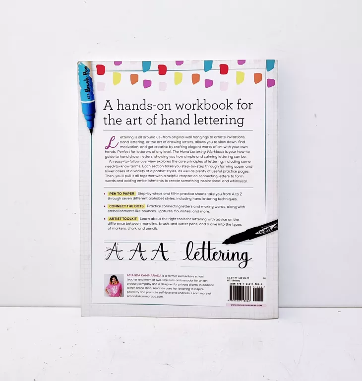 ksiazka-kaligrafia-the-hand-lettering-workbook-rok-wydania-2020