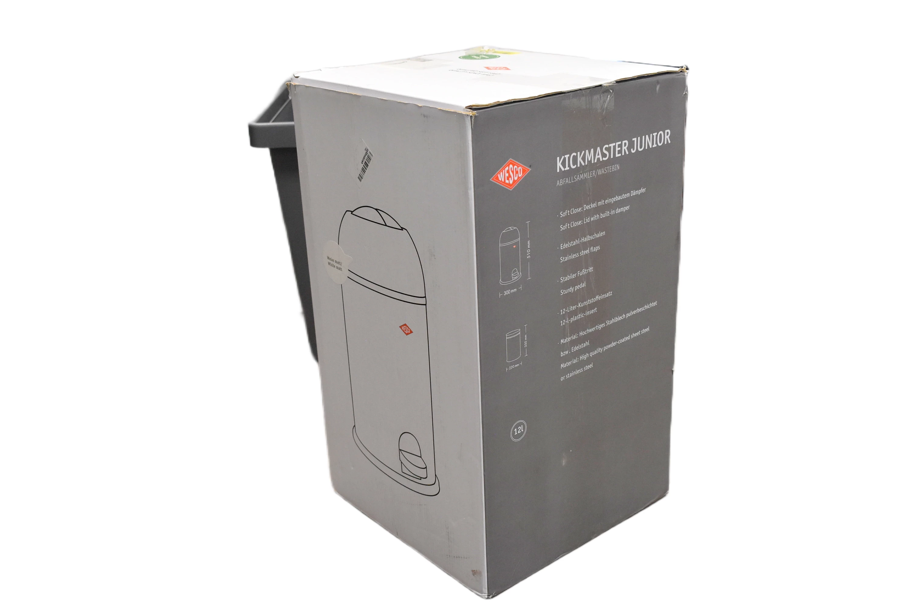 kosz-na-smieci-wesco-kickmaster-junior-12l-bialy-mat-pojemnosc-1200