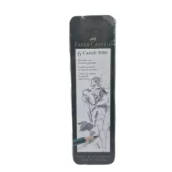 ZESTAW OŁÓWKÓW FABER-CASTELL 9000 6 SZTUK ETUI