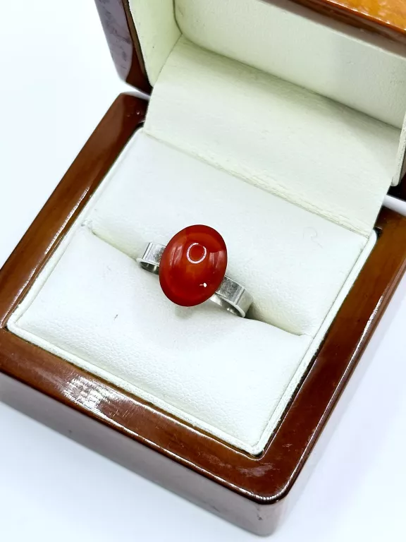 sd146-srebrny-pierscionek-925-z-pomaranczowym-owalnym-kamieniem-stan-11323-2