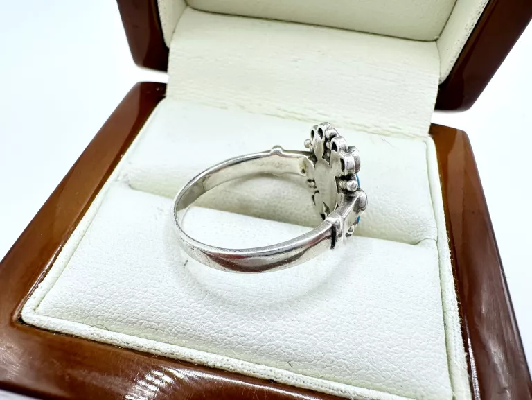 sd147-uroczy-srebrny-damski-pierscionek-kwiatek-z-niebieska-emalia-925-rozmiarsrednica-wew-mm-372-15