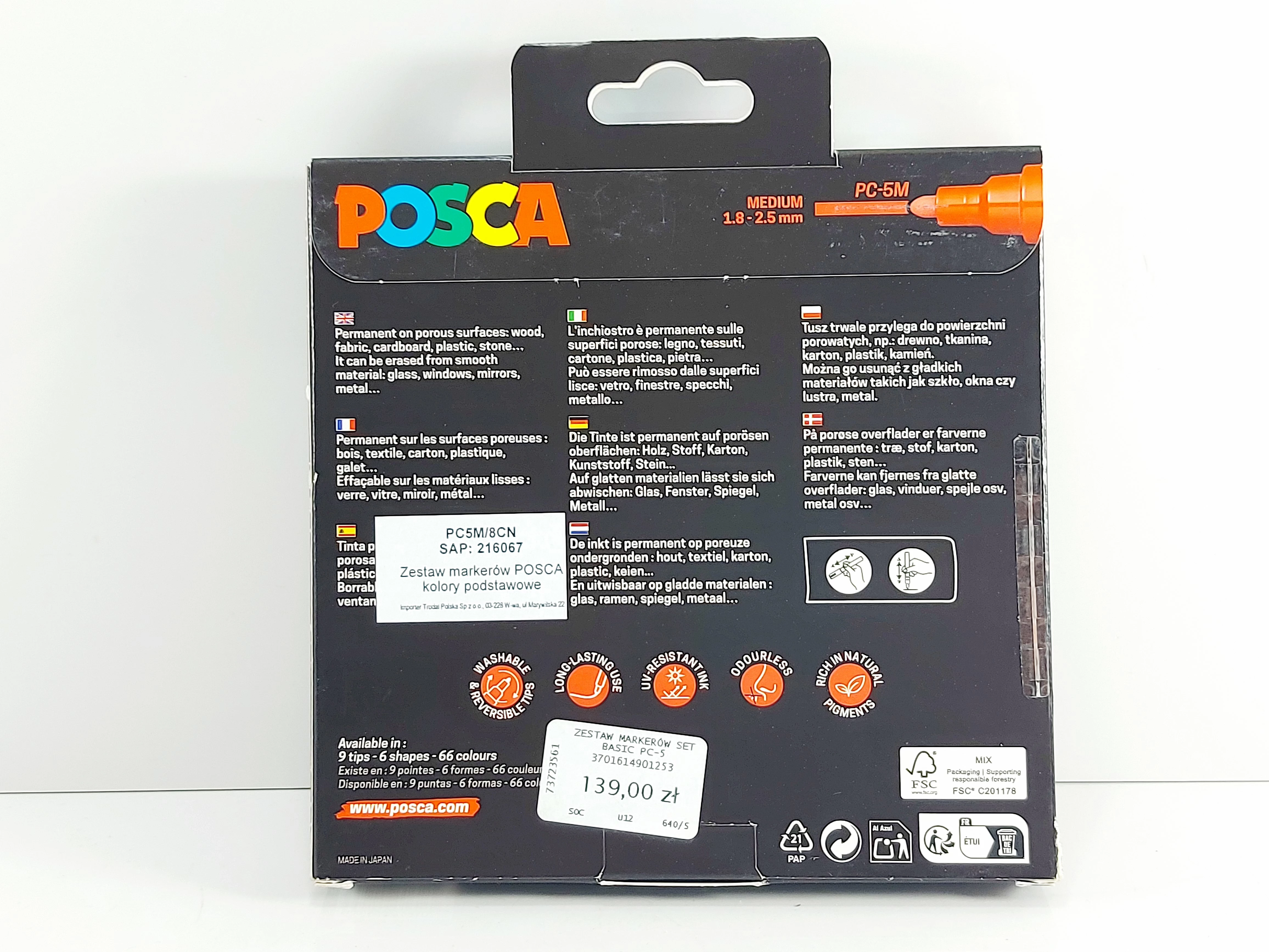 marker-do-kartonu-wielokolorowy-uni-posca-8-szt-ean-gtin-3701614901253