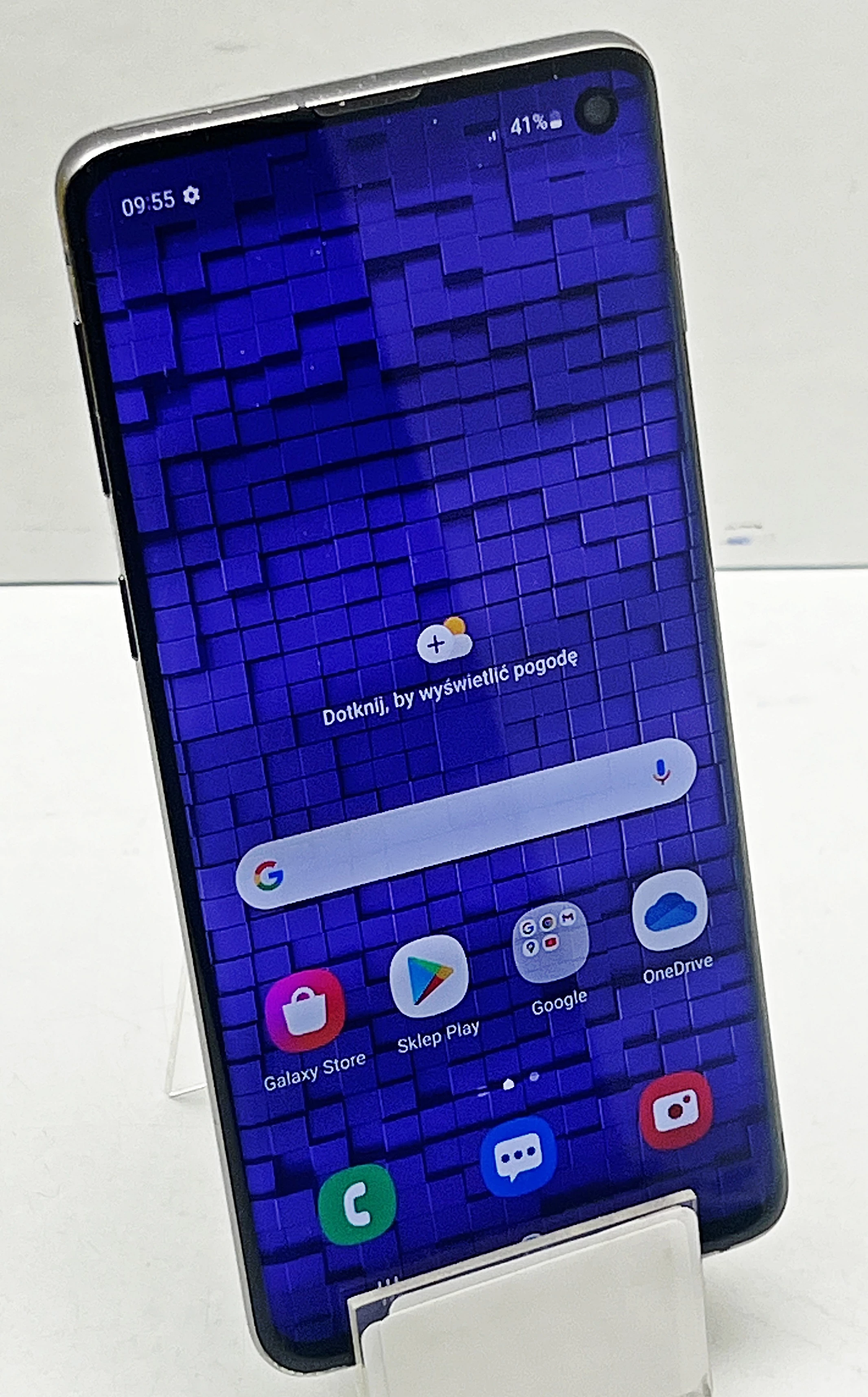 telefon-samsung-galaxy-s10-128gb-pekniety-tyl-wypalony-wyswietlacz-jednosci-narodowej-45-sj-wroclaw