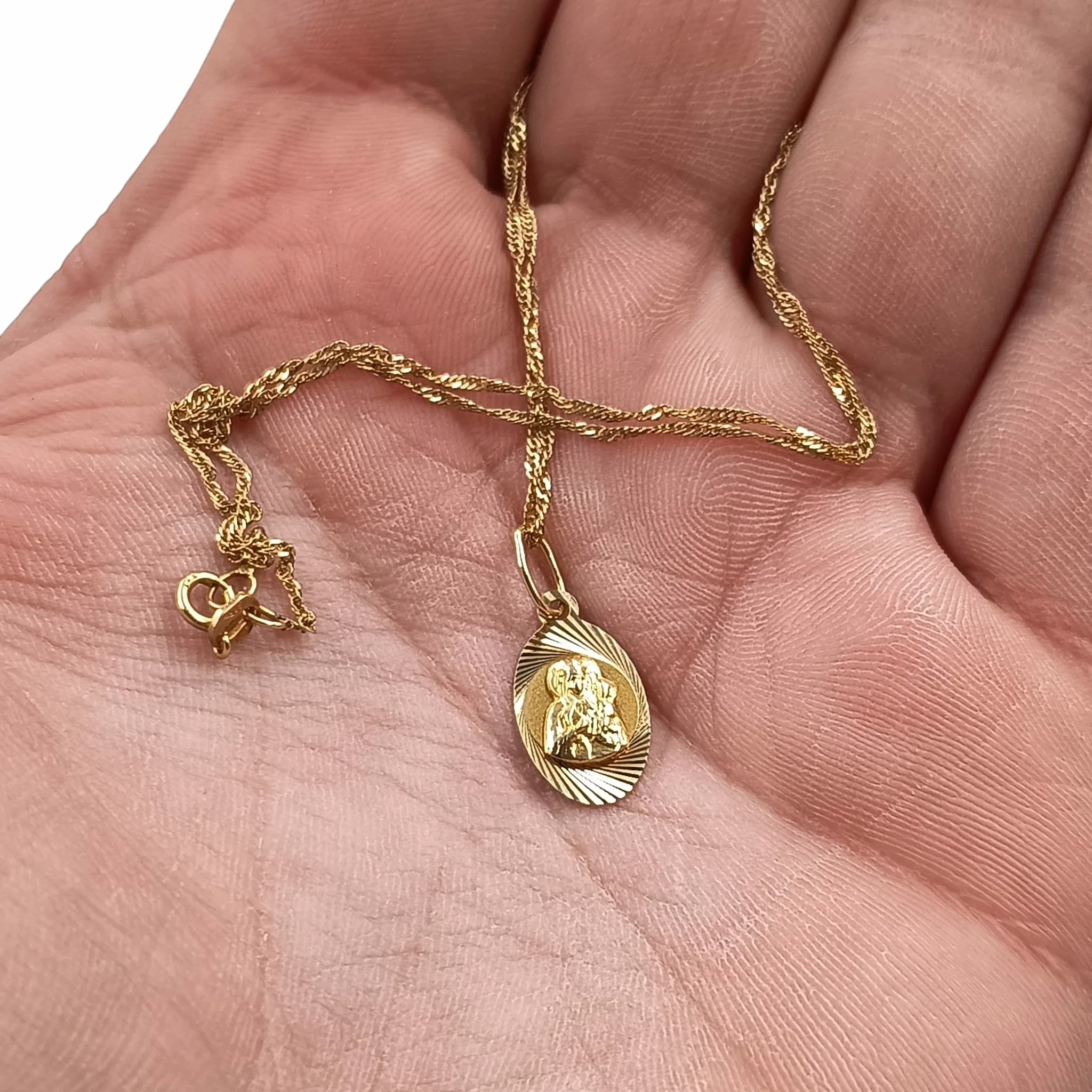 sliczny-zloty-lancuszek-singapur-z-medalikiem-585-14k-200-g-46-cm-rodzaj-2205-16