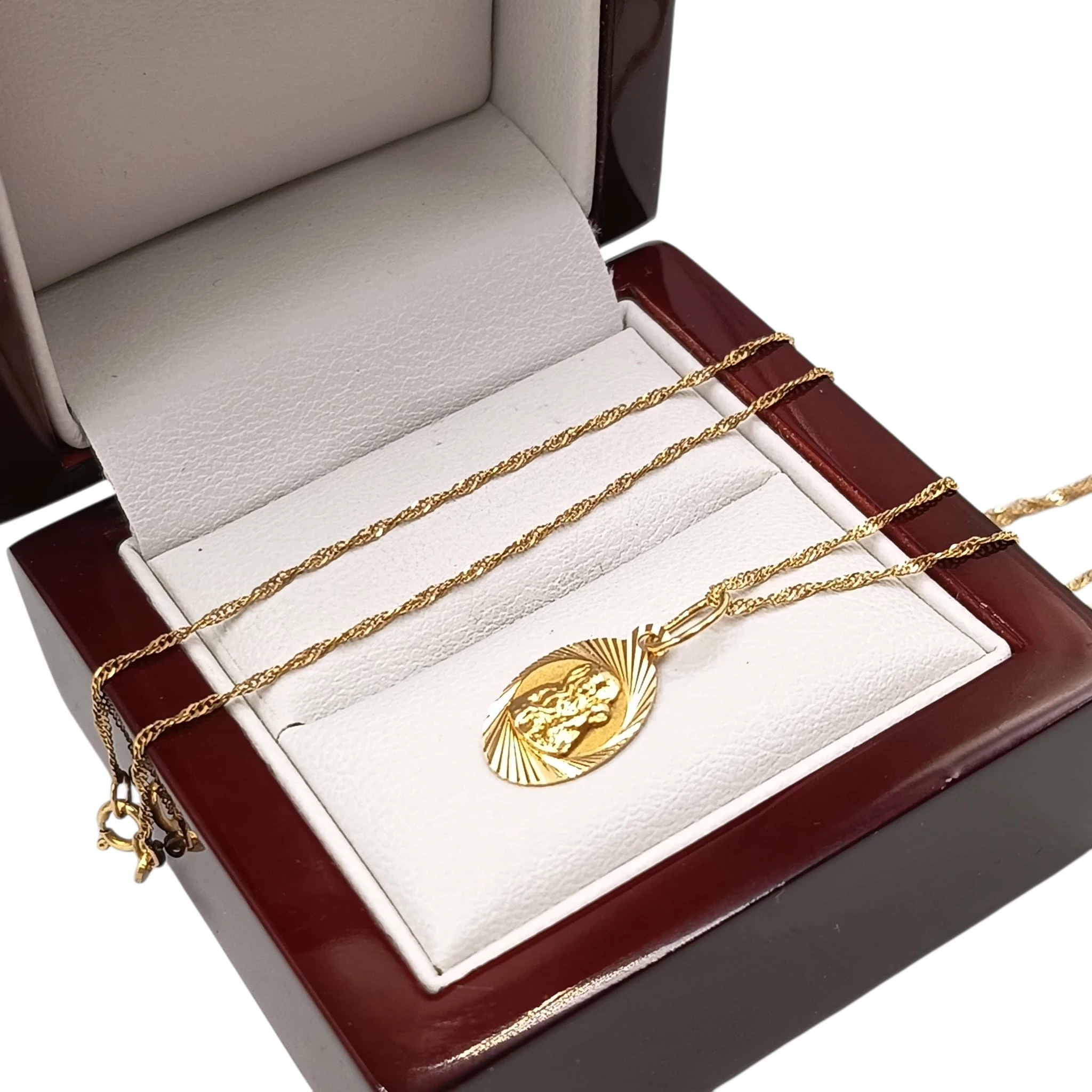 sliczny-zloty-lancuszek-singapur-z-medalikiem-585-14k-200-g-46-cm-stan-11323-2