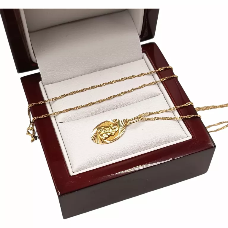 sliczny-zloty-lancuszek-singapur-z-medalikiem-585-14k-200-g-46-cm-material-15835-2