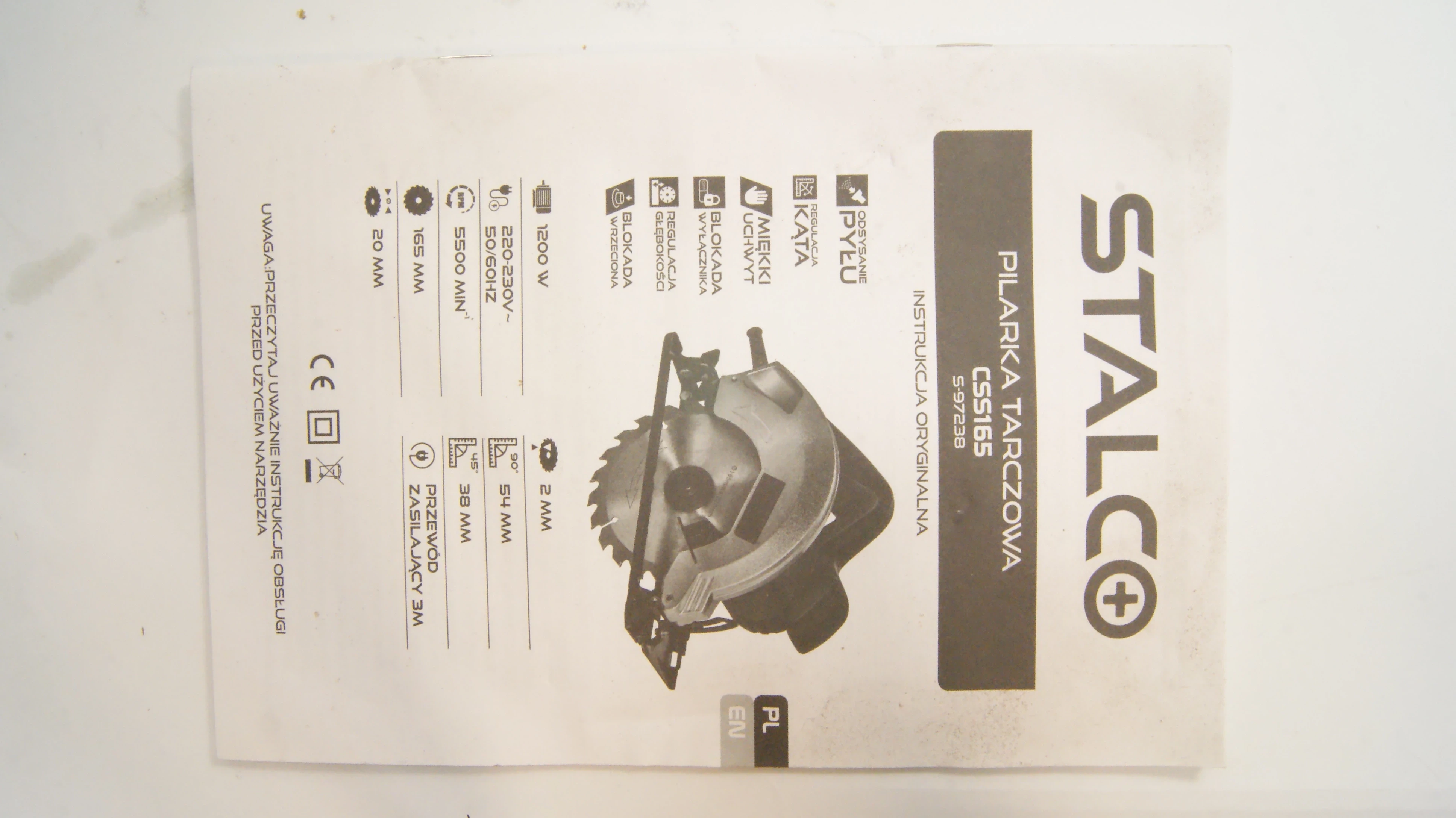 pila-tarczowa-stalco-css165-1200w-komplet-super-stan-glebokosc-ciecia-pod-katem-45-stopni-38