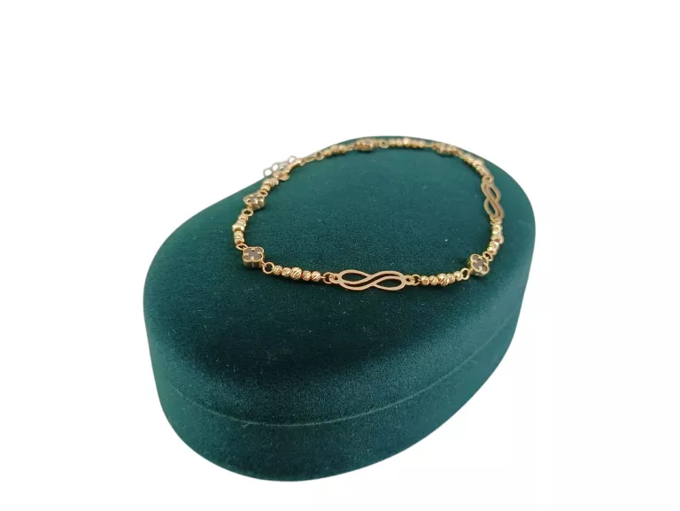 piekna-zlota-bransoletka-z-czarnymi-koniczynkami-p585-316g-rodzaj-2205-2