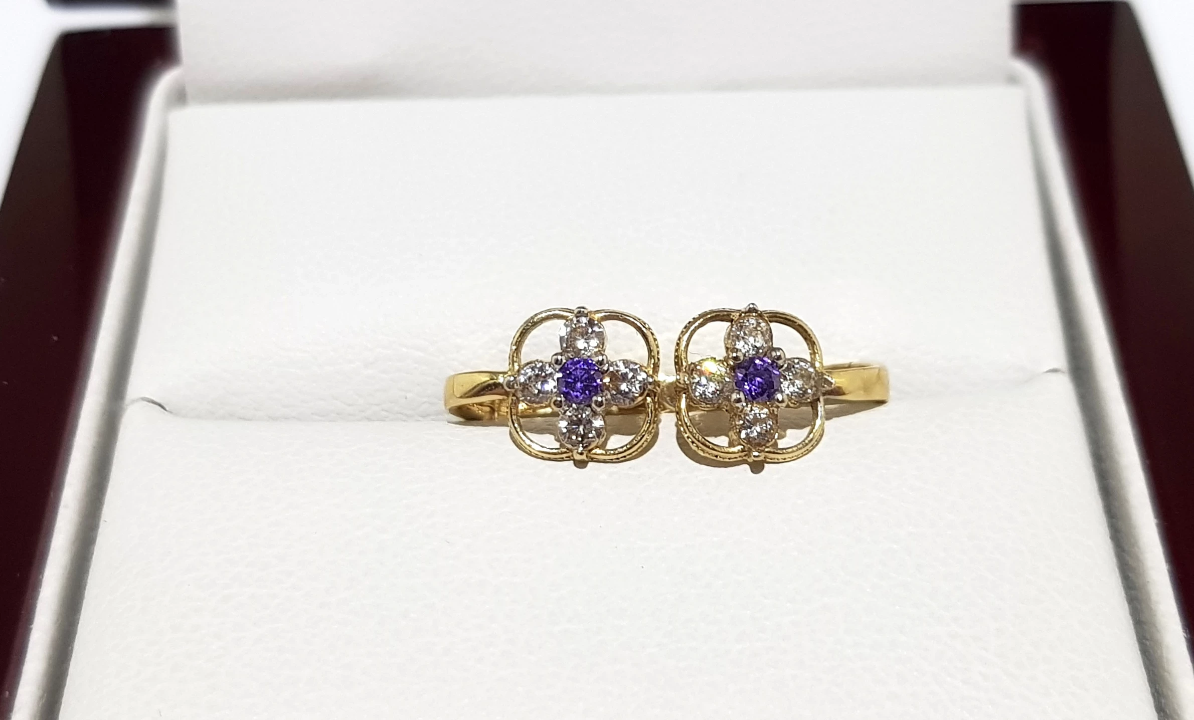 wyrob-jubilerski-uzywany-zlote-kolczyki-kwiatki-fioletowe-585-07mm-113g-warszawska-162-lomianki