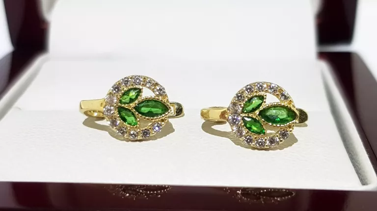 wyrob-jubilerski-uzywany-zlote-koczyki-zielone-listki-pr585-sr08cm-12g-rodzaj-zapiecia-2207-4