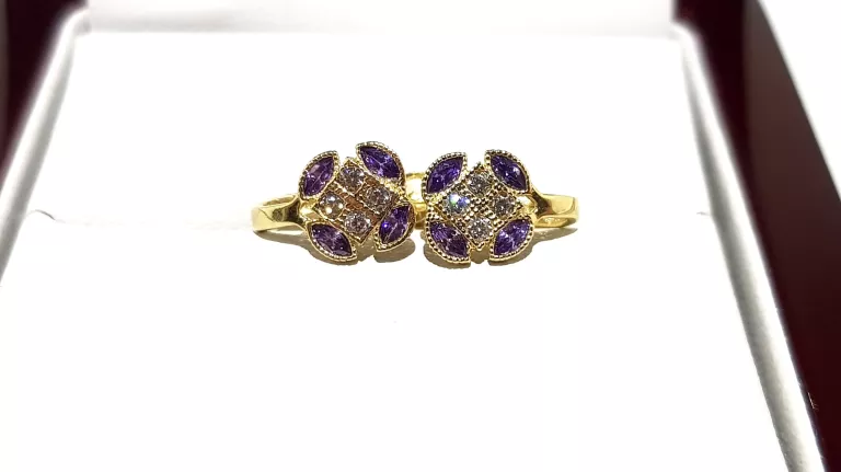 wyrob-jubilerski-uzywany-zlote-kolczyki-kwiatki-fioletowe-585-08cm-117g-warszawska-162-lomianki