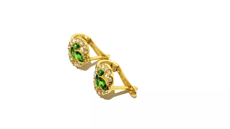 wyrob-jubilerski-uzywany-zlote-koczyki-zielone-listki-pr585-sr08cm-12g-motyw-129129-1924399