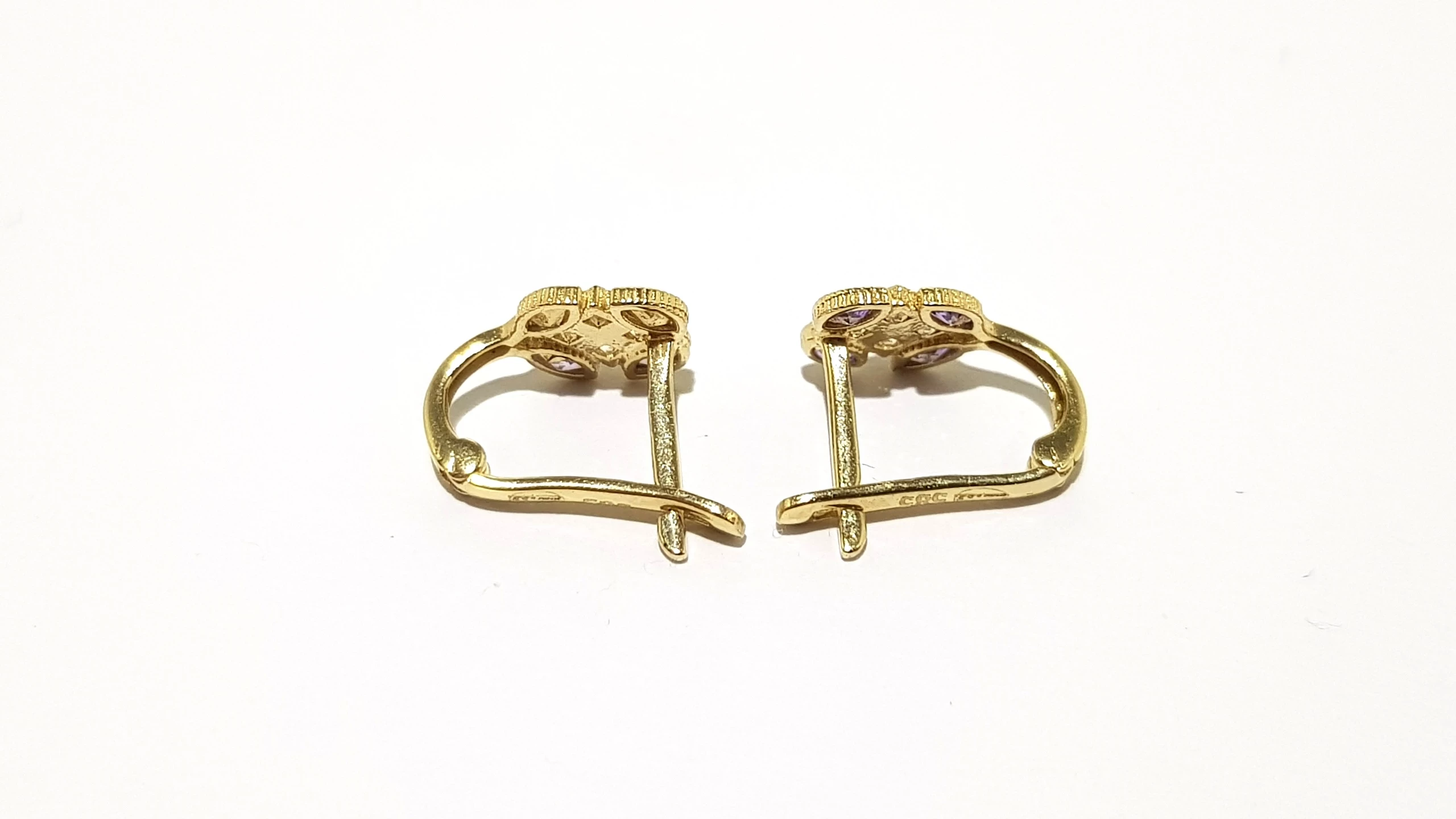 wyrob-jubilerski-uzywany-zlote-kolczyki-kwiatki-fioletowe-585-08cm-117g-motyw-129129-1781594