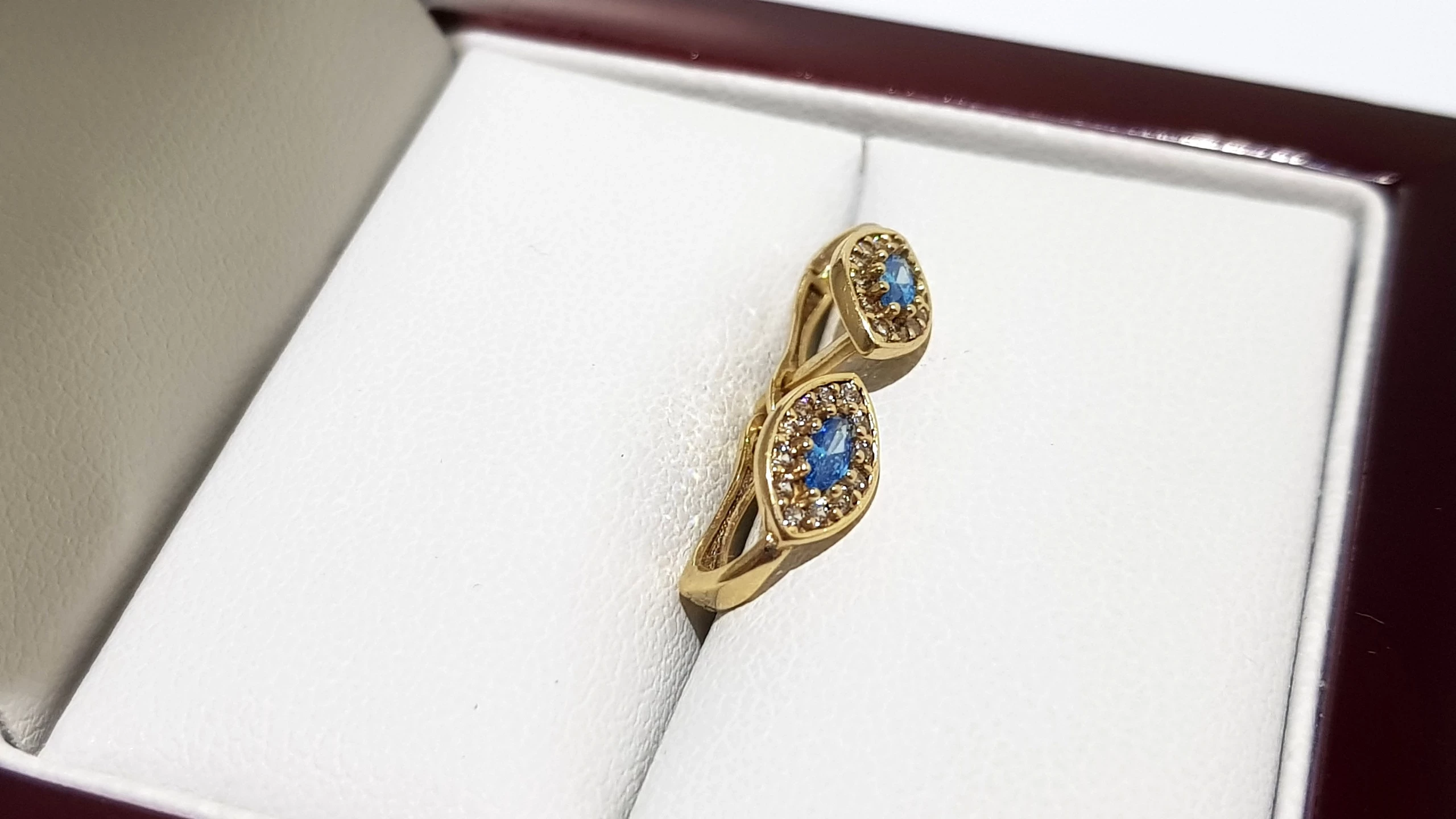 wyrob-jubilerski-uzywany-zlote-kolczyki-niebieskie-oczko-585-1x05cm-114g-ean-gtin-3000119280857