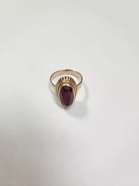 pierscionek-585-czerwone-oczko-575g-15-stan-11323-2