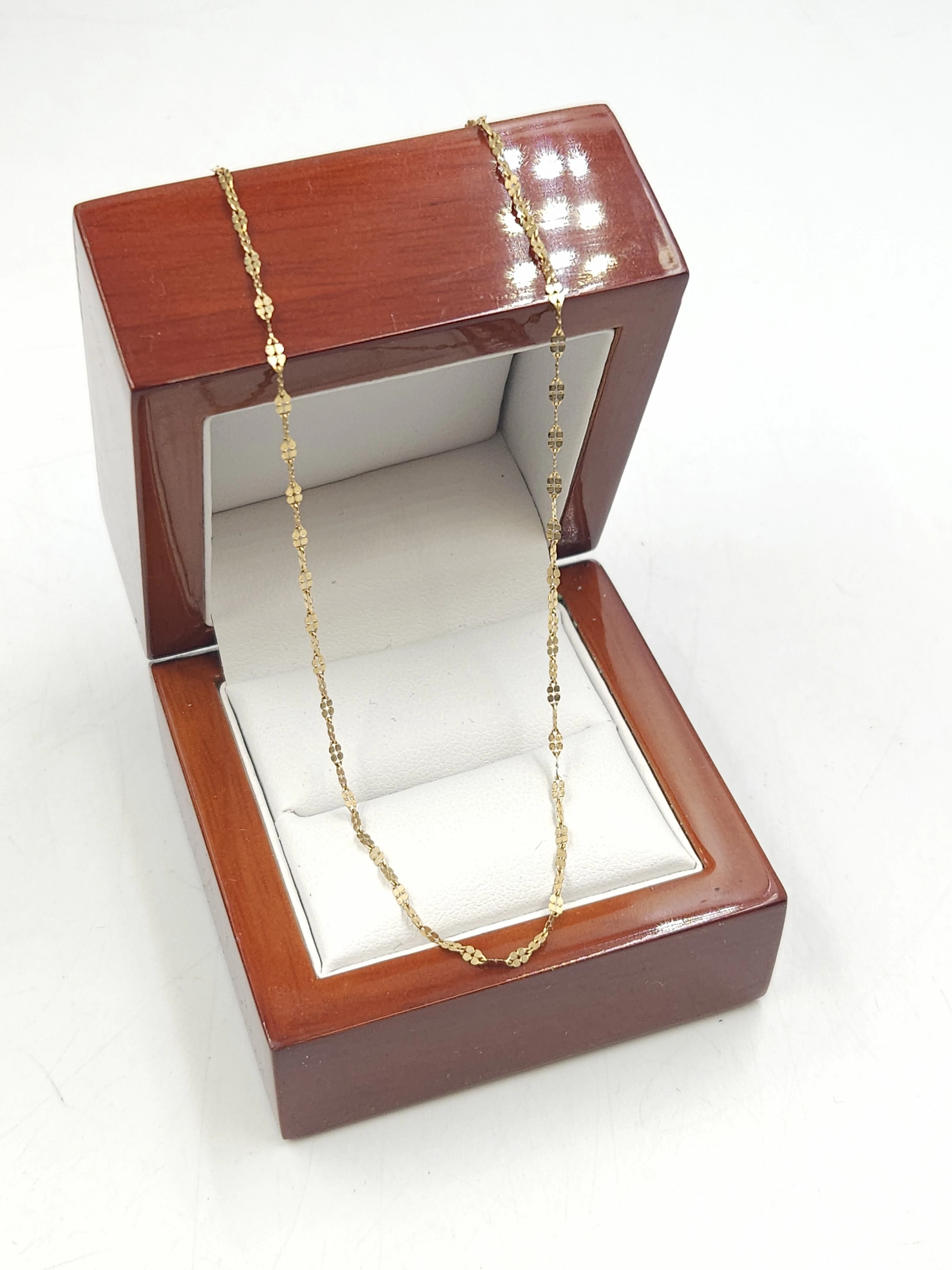 zloty-lancuszek-333-085g-44cm-koniczynki-efektowny-ratuszowa-5-szamotuly