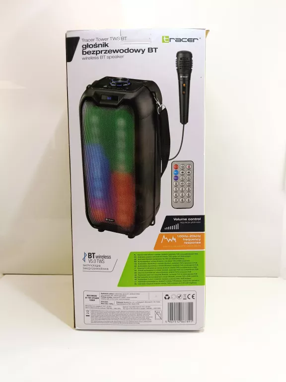 glosnik-tracer-tower-led-tws-mikrofon-ean-gtin-5907512867891