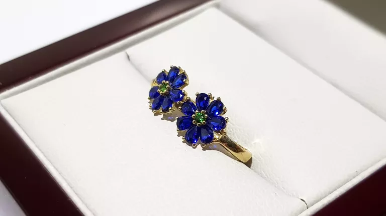 wyrob-jubilerski-uzywany-zlote-kolczyki-chabry-niebieskie-585-08cm-125g-rodzaj-2205-2