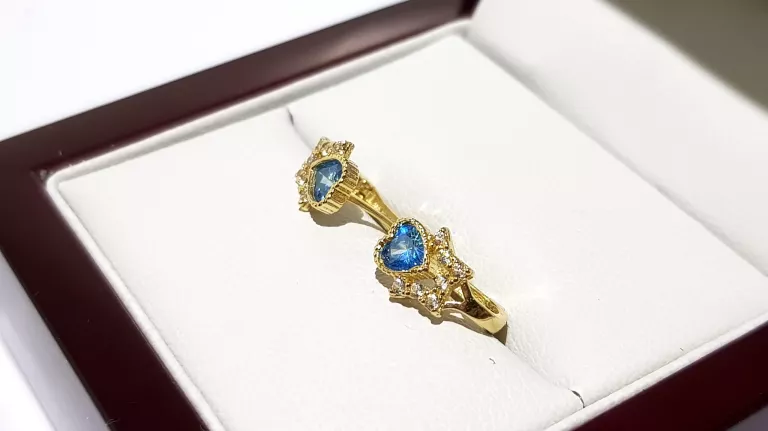 wyrob-jubilerski-uzywany-zlote-kolczyki-serduszka-niebieskie-58508cm142-stan-11323-2