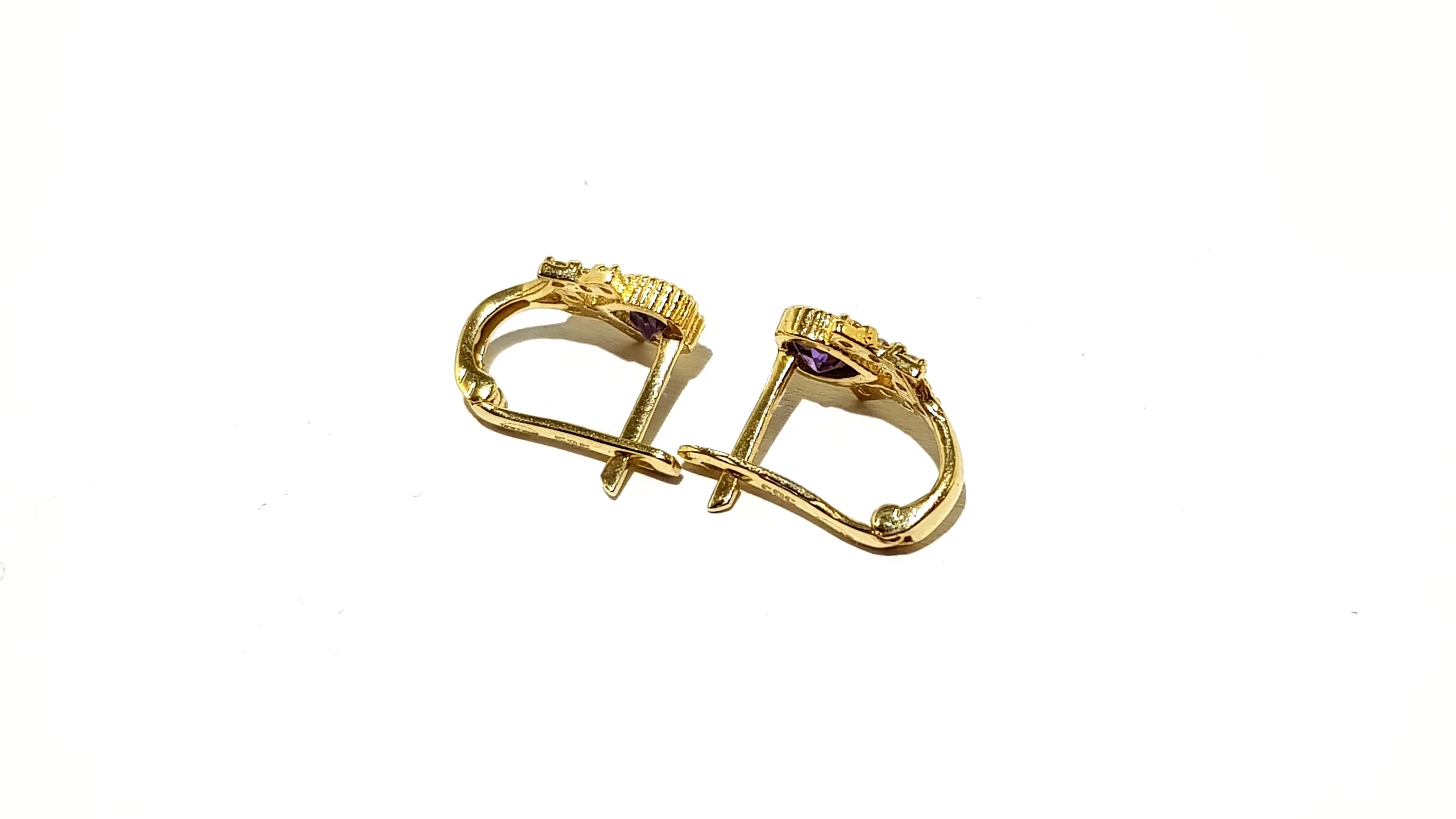 wyrob-jubilerski-uzywany-zlote-kolczyki-serduszka-fioletowe-585-08cm145g-marka-248811-2033498