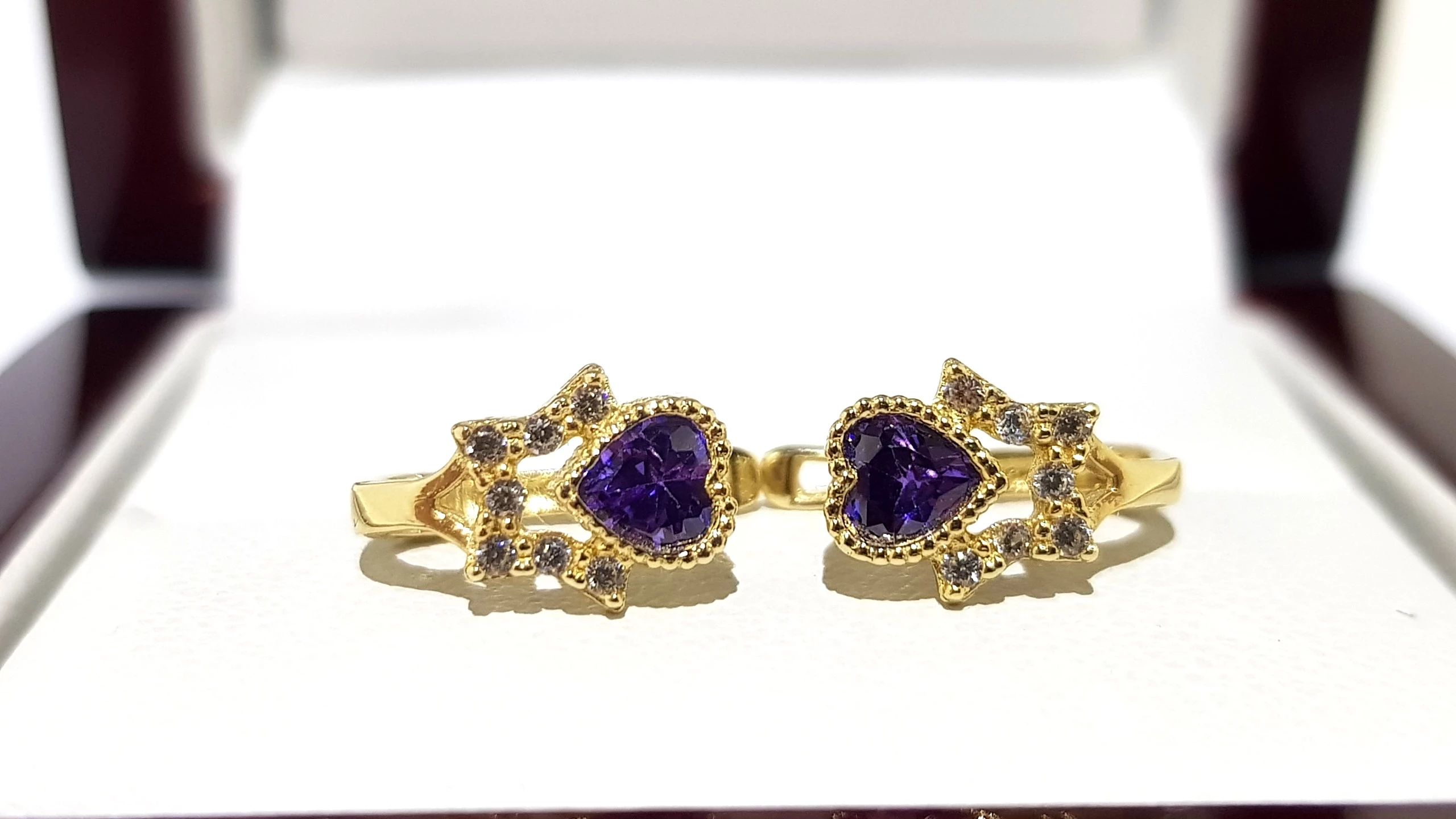 wyrob-jubilerski-uzywany-zlote-kolczyki-serduszka-fioletowe-585-08cm145g-rodzaj-zapiecia-2207-4