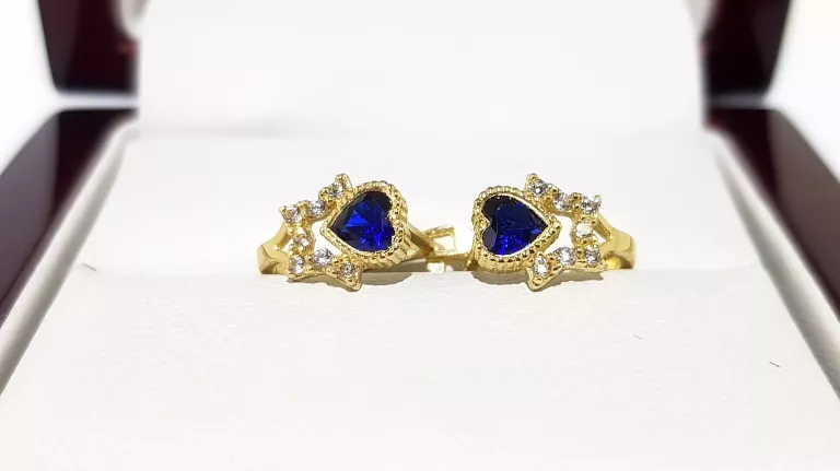 wyrob-jubilerski-uzywany-zlote-kolczyki-serduszka-niebieskie-585-08cm142-rodzaj-2205-16