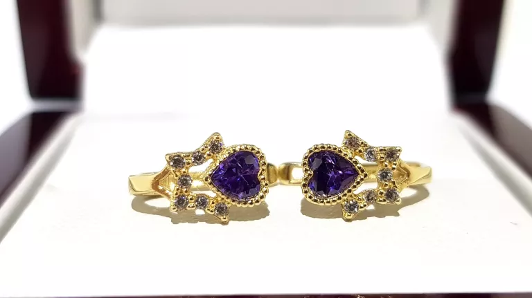 wyrob-jubilerski-uzywany-zlote-kolczyki-serduszka-fioletowe-585-08cm145g-rodzaj-zapiecia-2207-4