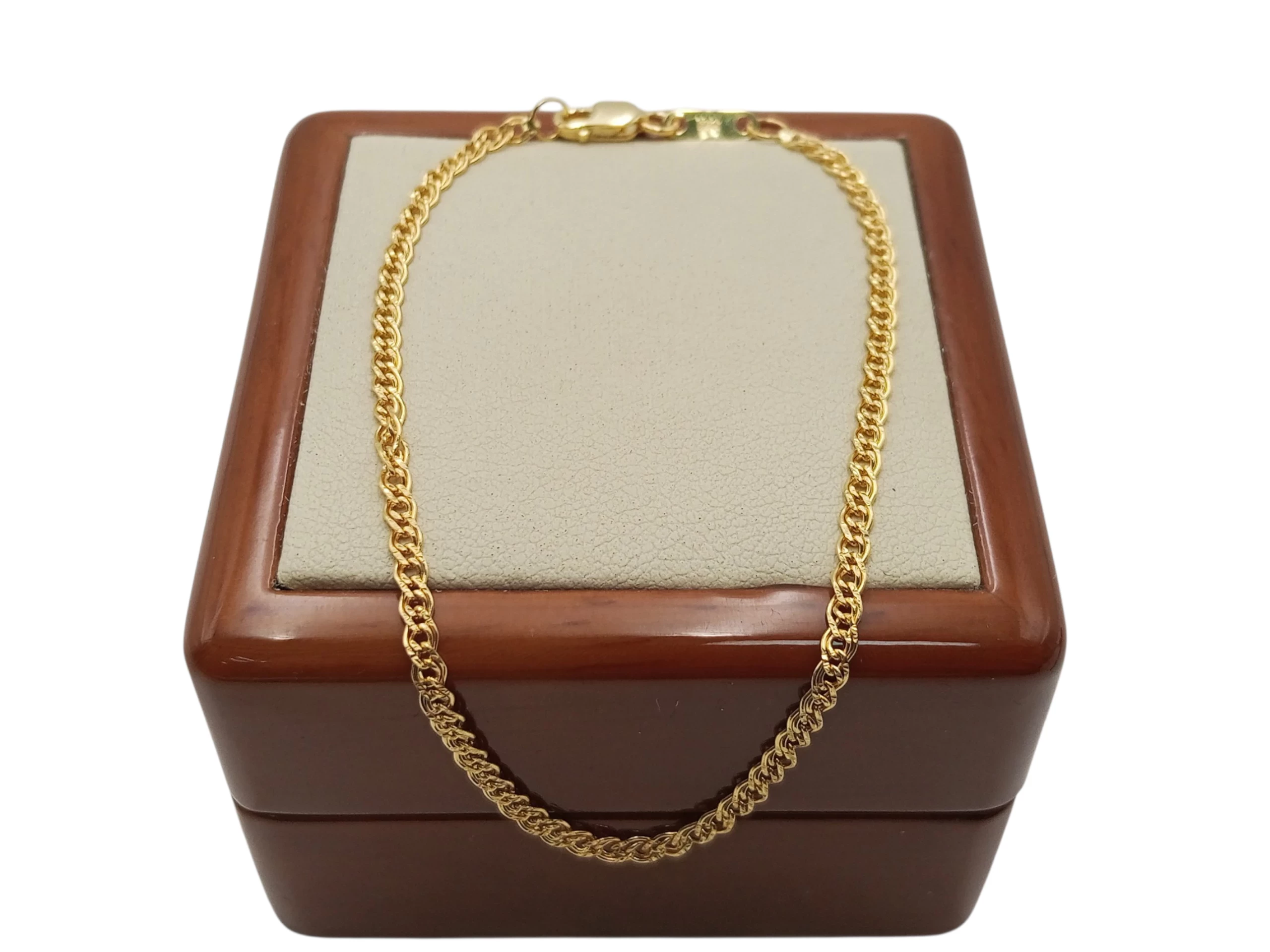 zlota-bransoletka-podwojna-pancerka-w-189-g-pr-585-dl-19-cm-bytomska-75-zabrze