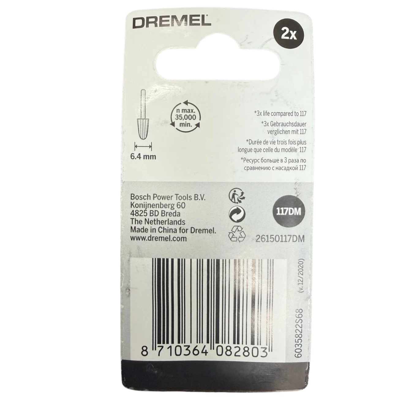 frez-szybkotnacy-stozek-64mm-117dm-dremel-max-2pc-ean-gtin-8710364082803