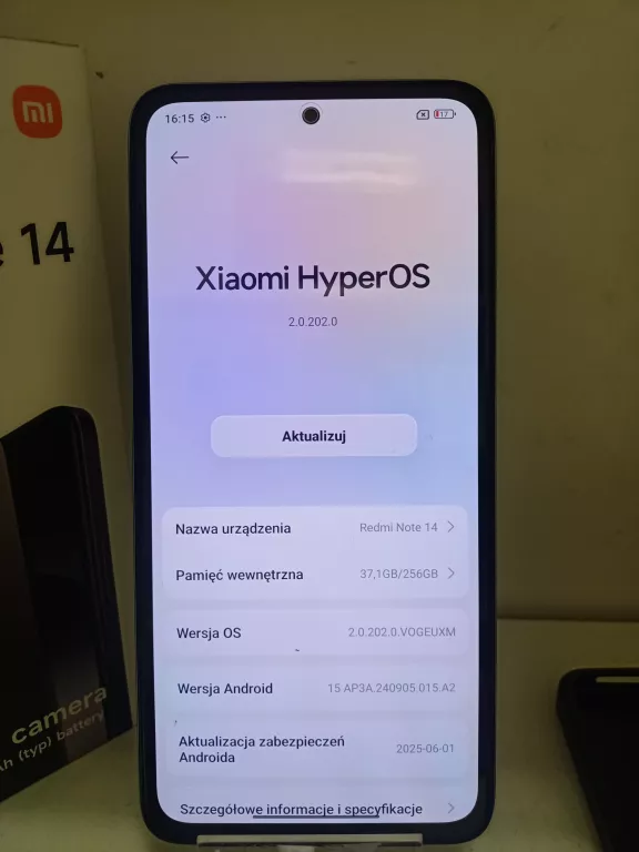 telefon-redmi-note-14-pudelko-opis-ean-gtin-6932554405632