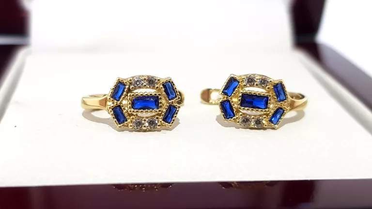 wyrob-jubilerski-uzywany-zlote-kolczyki-niebieskie-pr585-06x08cm-116g-rodzaj-2205-16