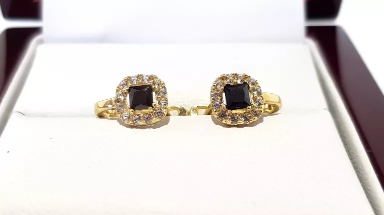 wyrob-jubilerski-uzywany-zlote-koczyki-klasyczne-czarne-585-sr07cm-125g-ean-gtin-5906803567113