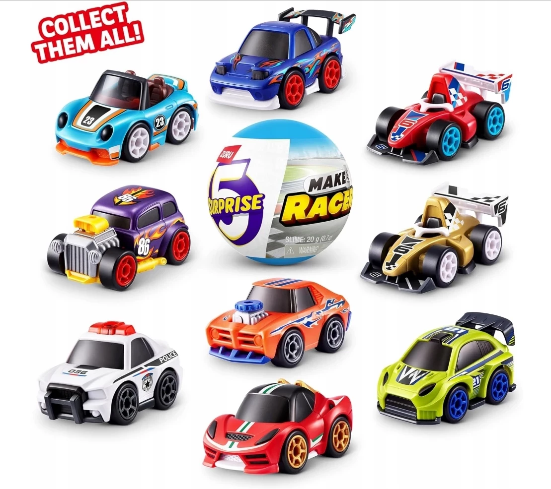 zuru-5-surprise-make-a-racer-kula-niespodzianka-samochod-auto-do-skladania-ean-gtin-4894680036642