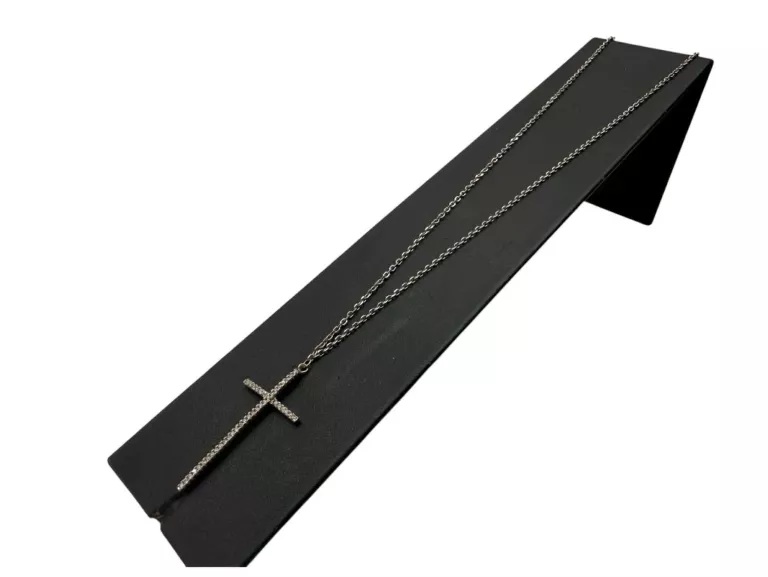 sliczny-srebrny-lancuszek-z-zawieszka-krzyzyk-p925-309g-stan-11323-2