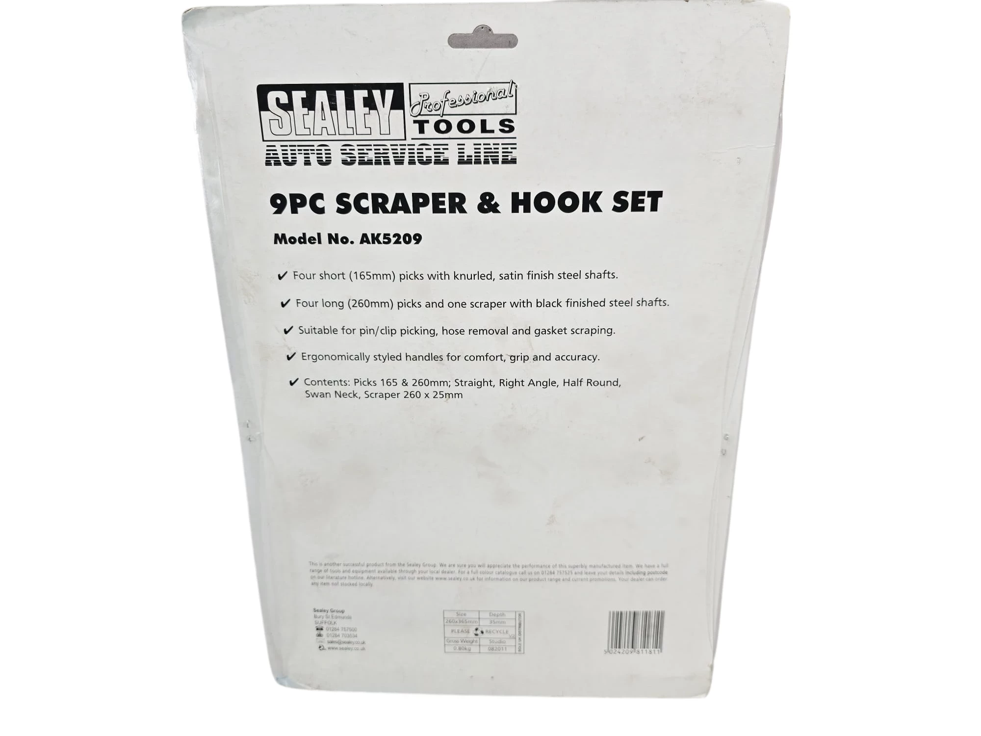 sealey-proffesional-tools-haki-do-demontazu-9szt-ean-gtin-701203892477