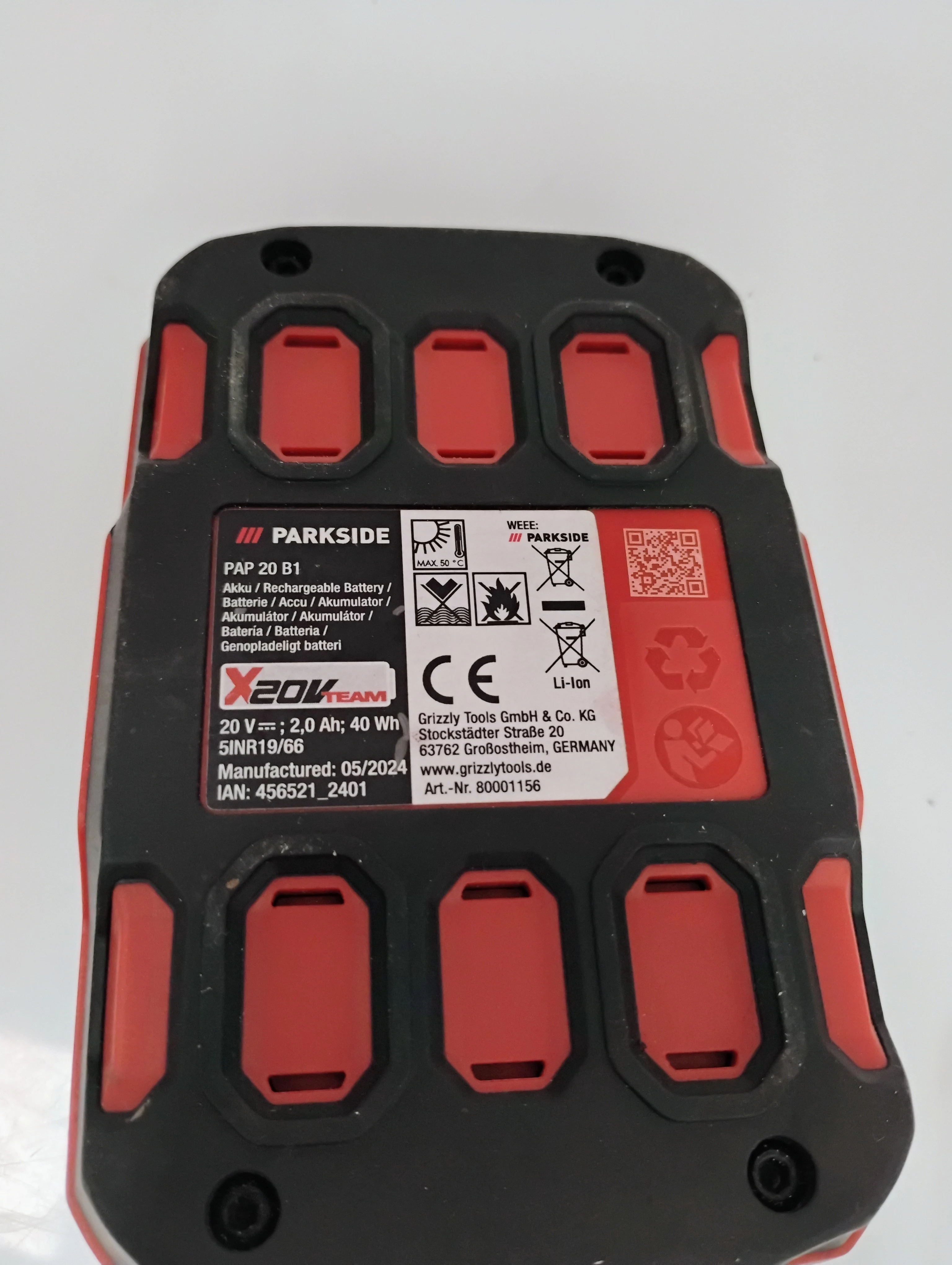 akumulator-parkside-20v-2ah-ean-gtin-05901801520474